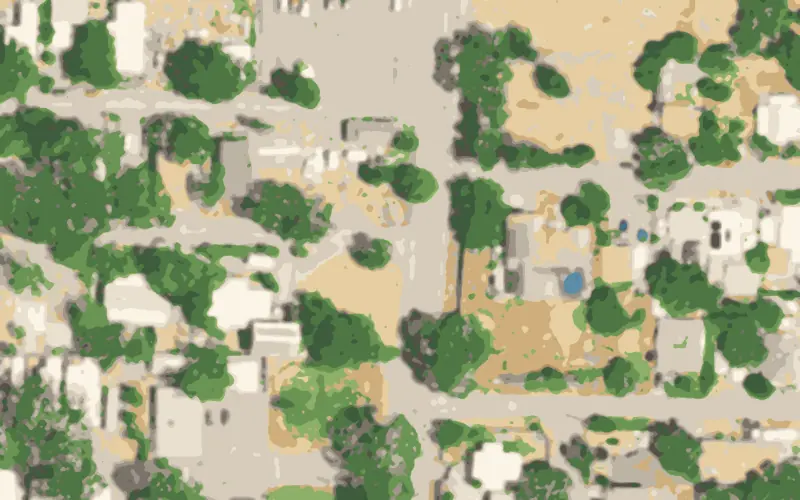 Illustrated aerial view of Lotowana Village Resort