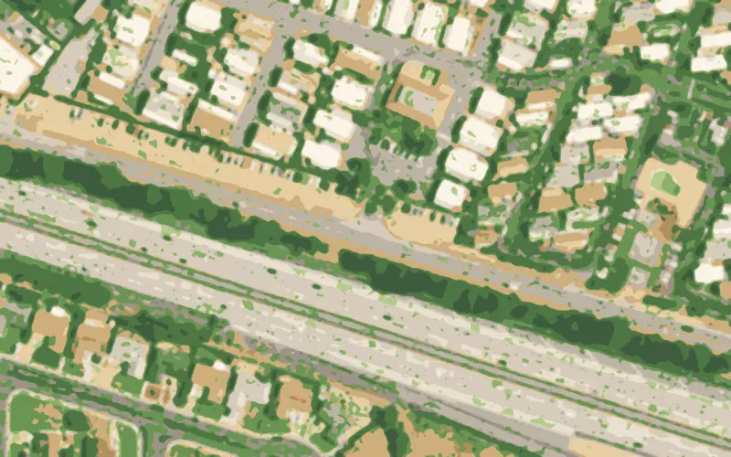 Illustrated aerial view of Royal Duke Mobile Estates