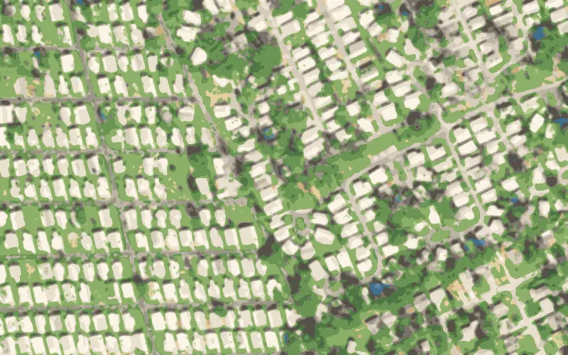 Illustrated aerial view of Carriage Cove