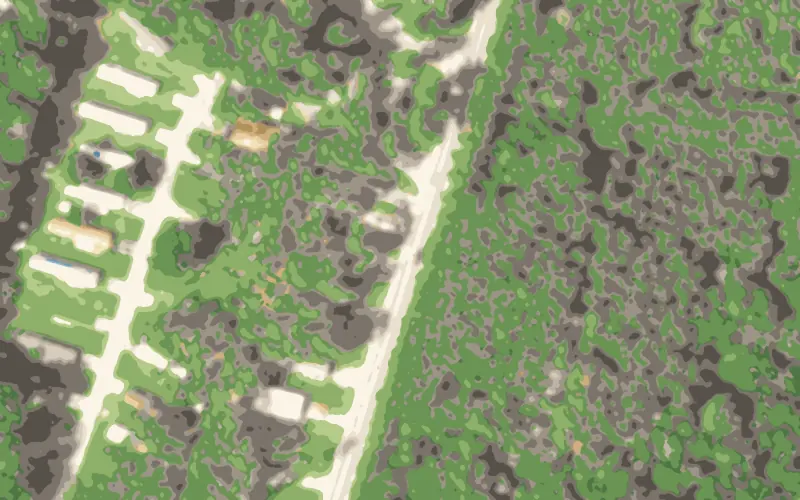 Illustrated aerial view of Blue Jay Lane MHP