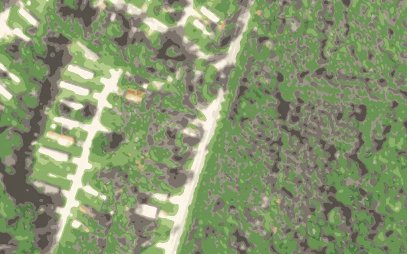 Illustrated aerial view of Conifer MHP